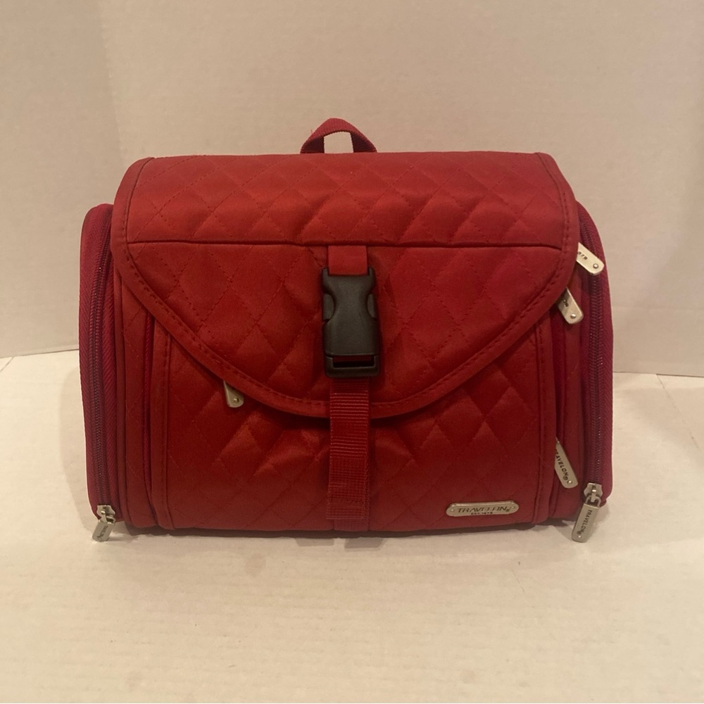 Travelon Quilted Red Cosmetic Bag travel bag